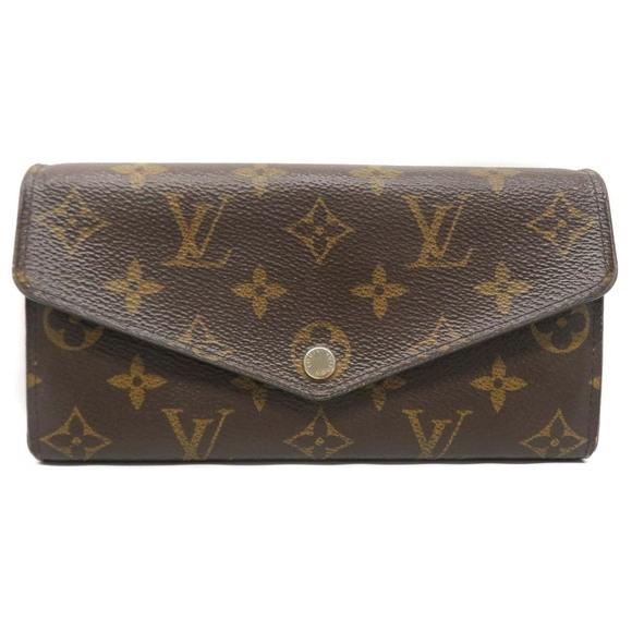 Louis Vuitton Handbags - Louis Vuitton Sarah Portefeuille Wallet Long Leather Brown Pink